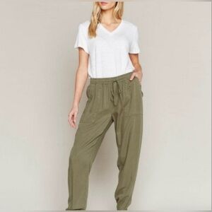 Thread & Supply 100% Lyocell Olive Green Women's Jogger Pants